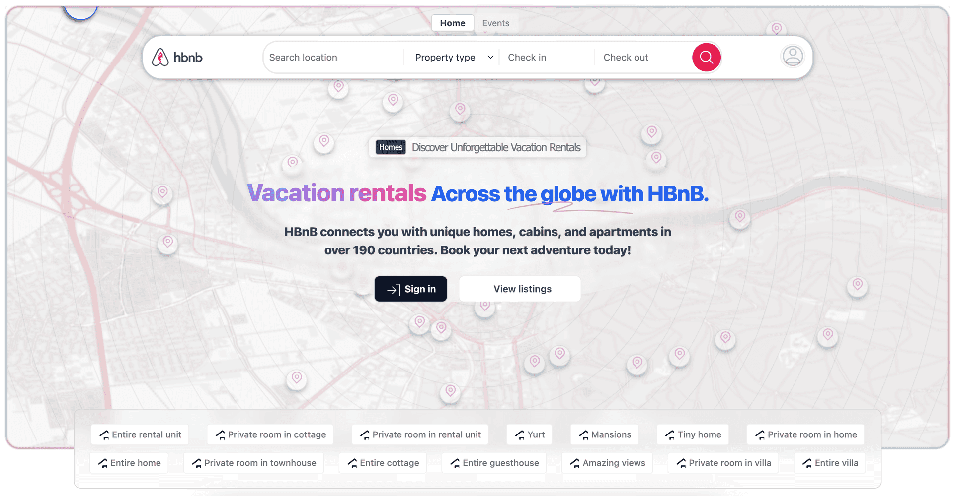 Hbnb_v4 - Vacation Rental Booking Website