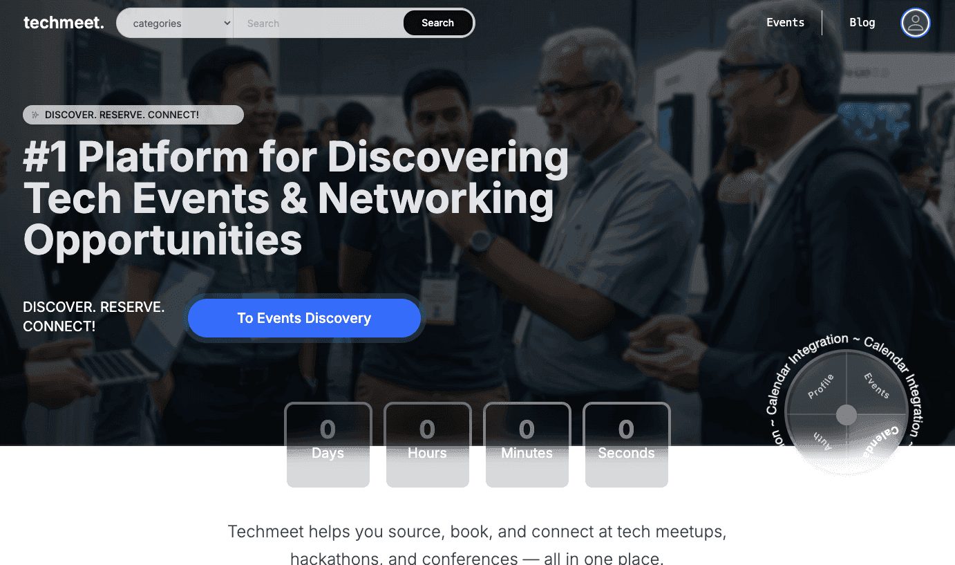 Techmeet - Currently in Development