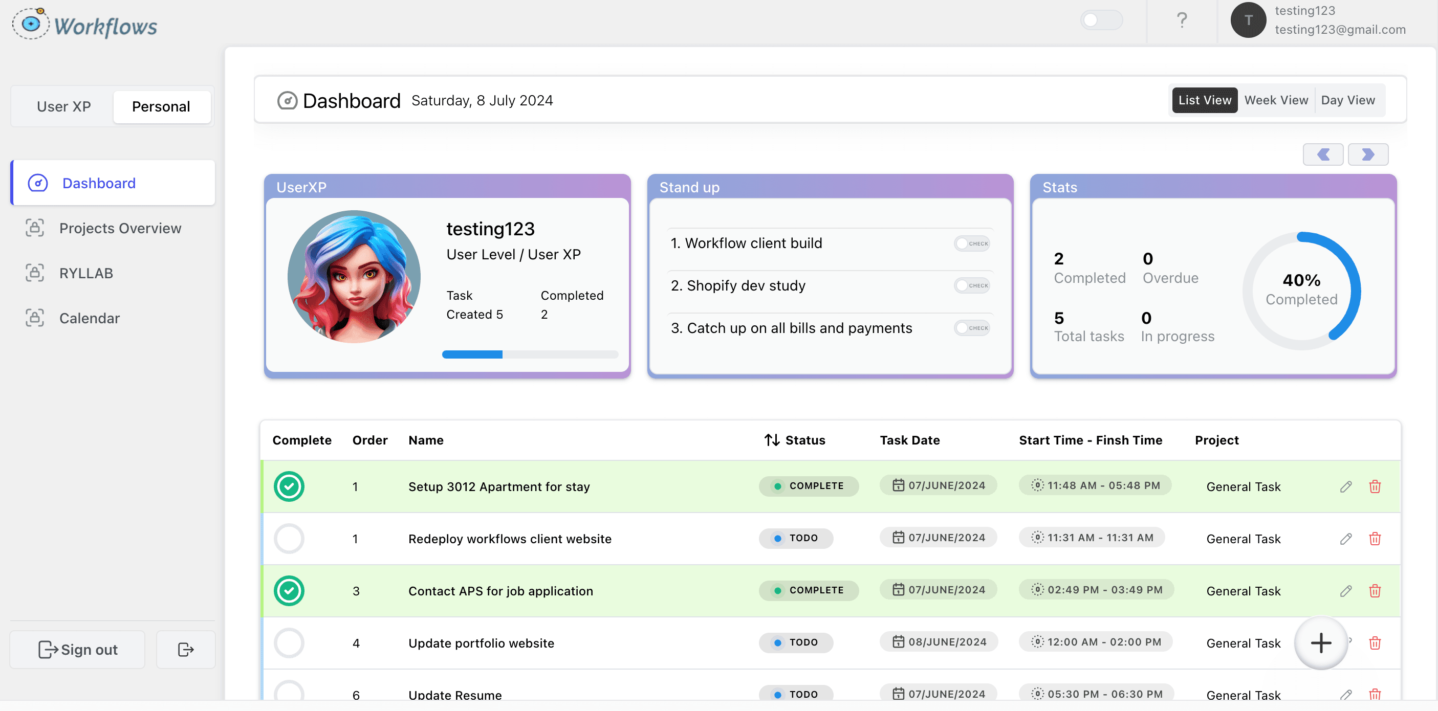 Workflows Client